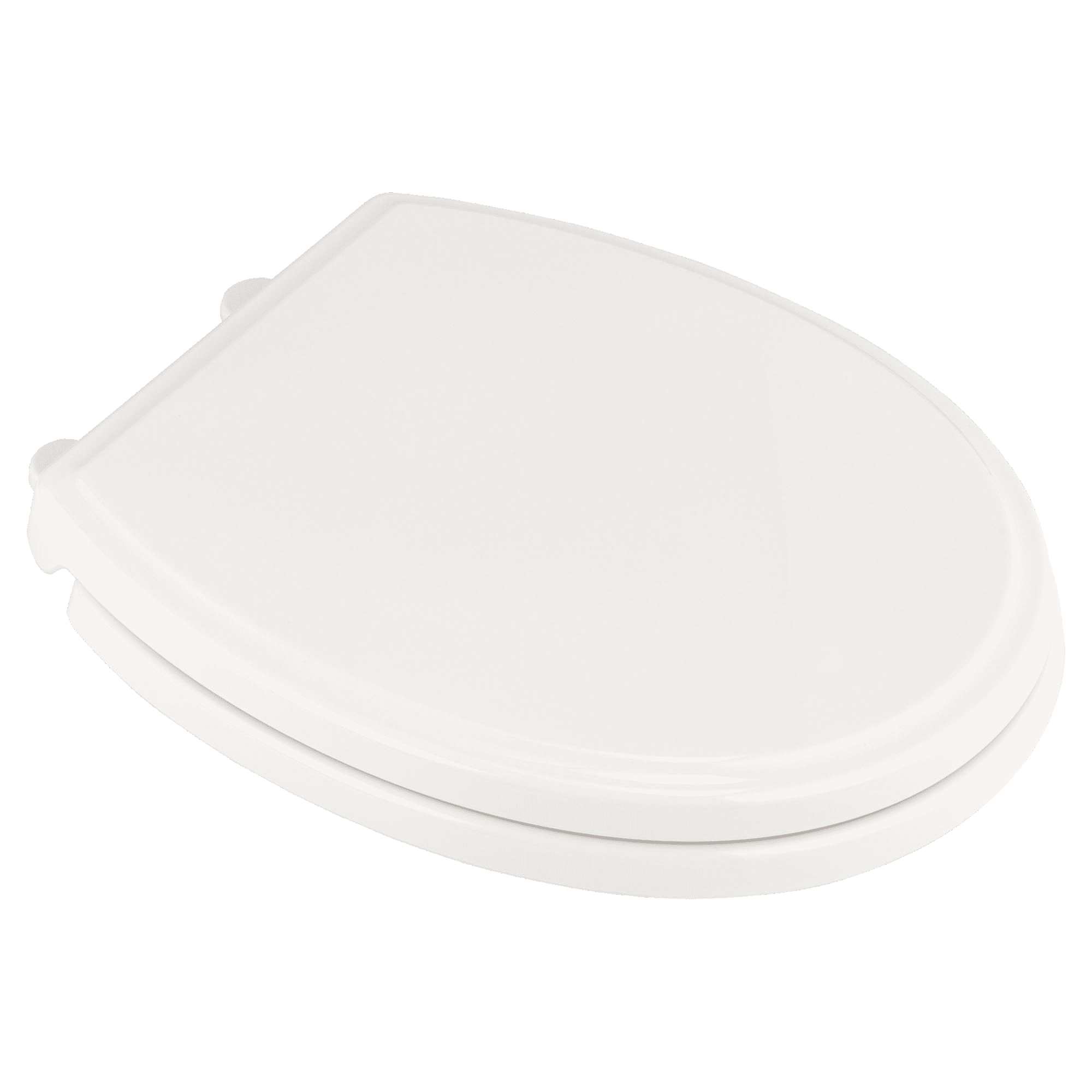White Polypropylene Traditional Round Slow-Close Toilet Seat