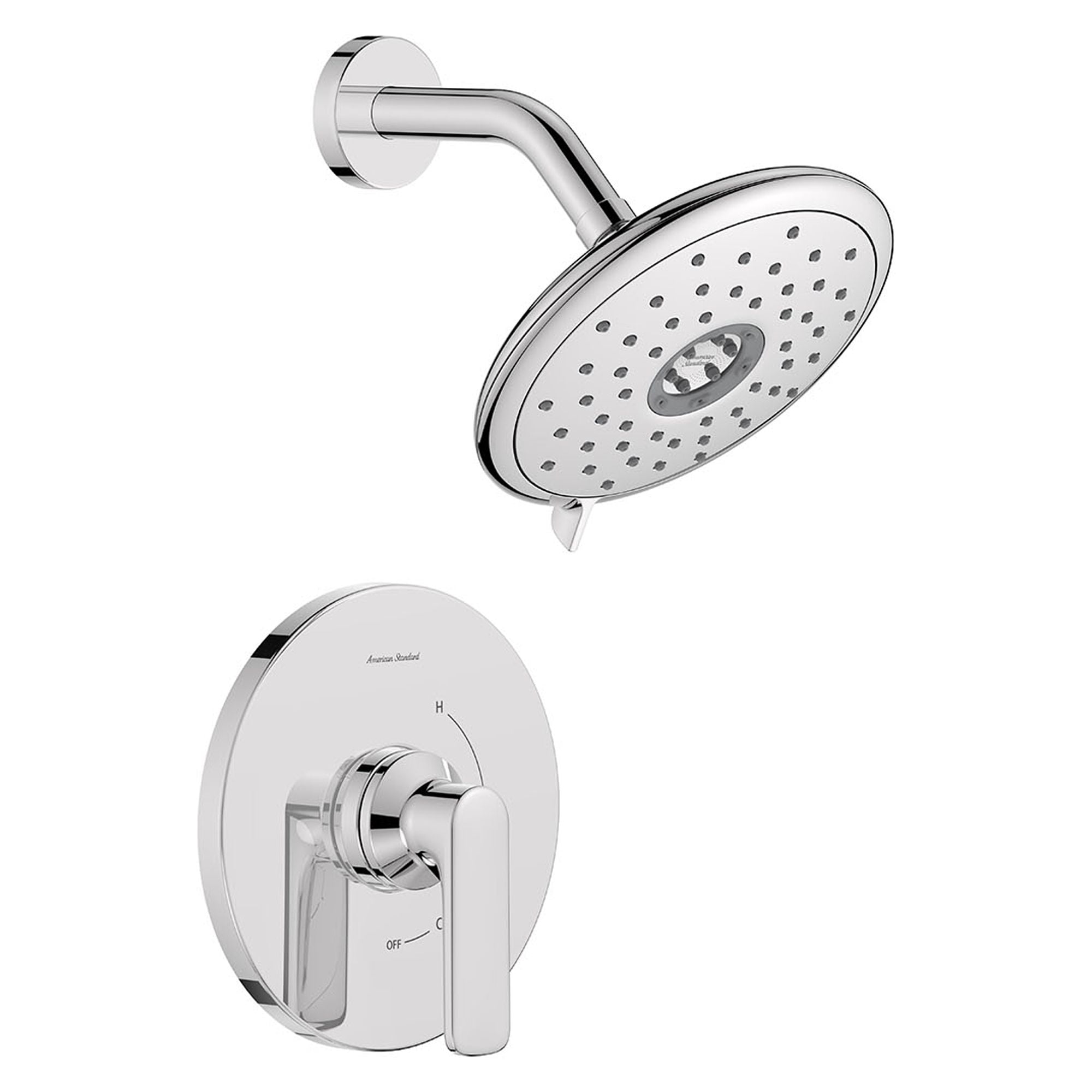 Aspirations Chrome Wall Mounted Shower Trim Kit with Lever Handle