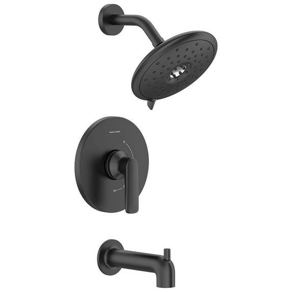 American Standard Tu061.508 Aspirations Tub And Shower Trim Package - Black