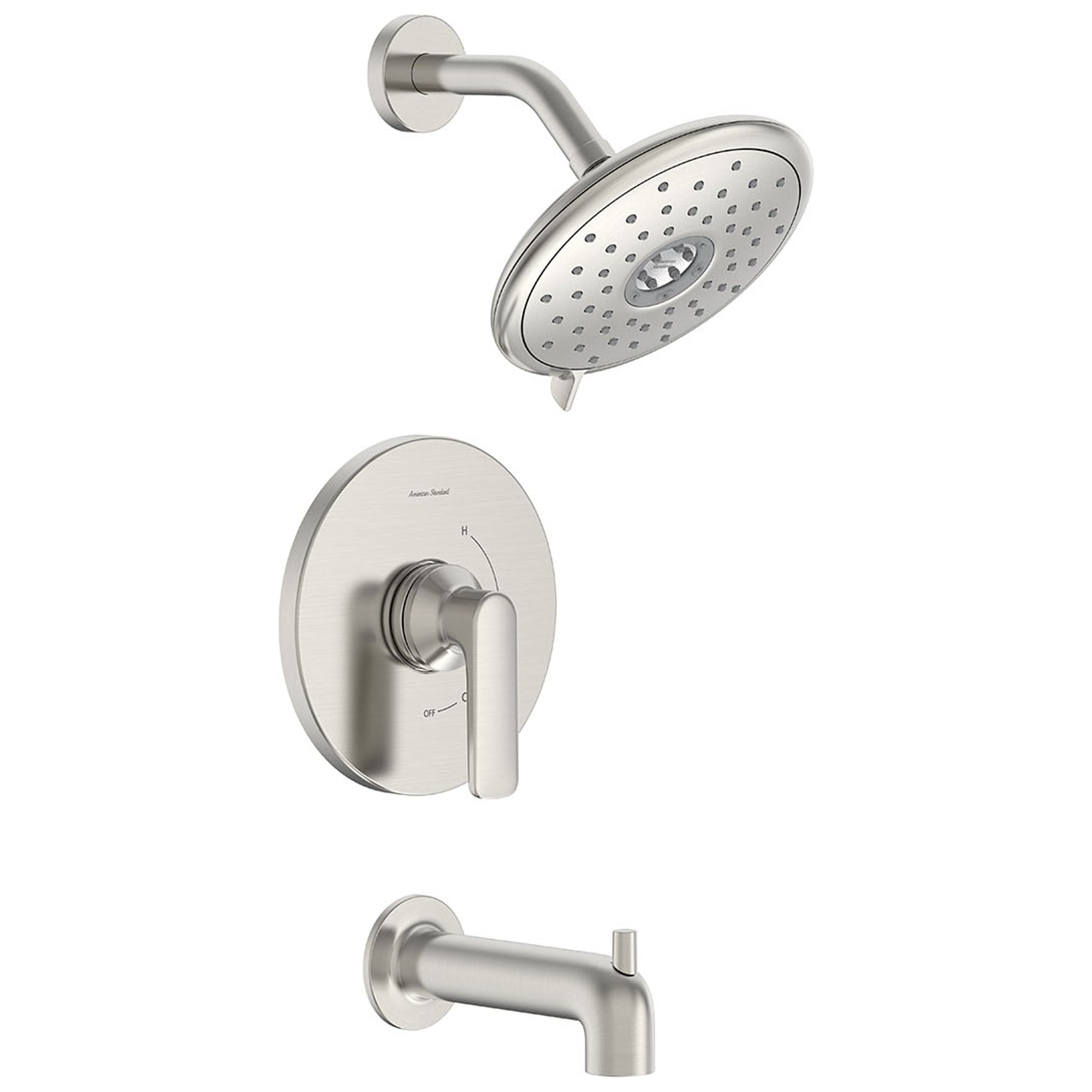 Brushed Nickel Multi-Head Wall Mounted Shower Trim Kit