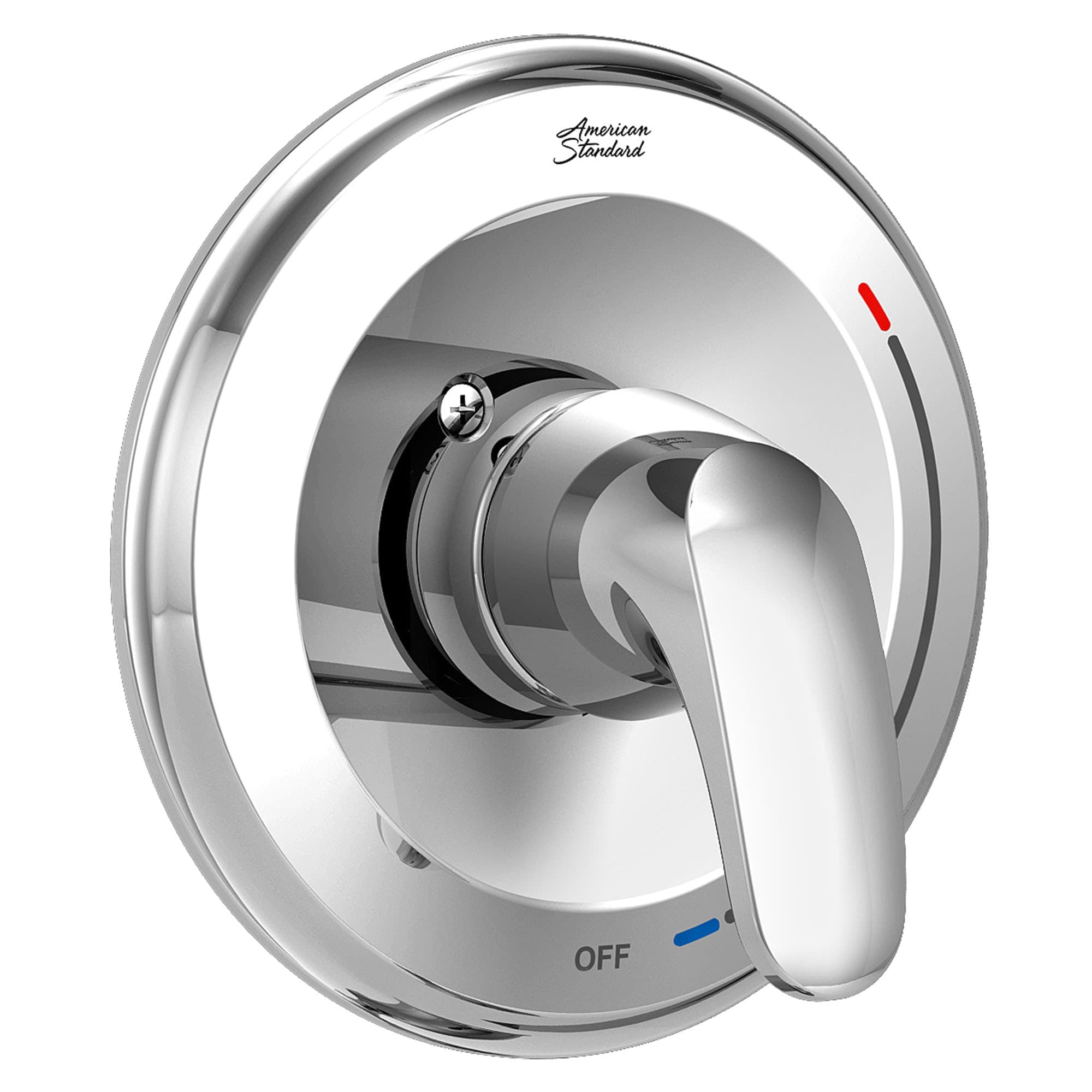 Polished Chrome Wall-Mounted Lever Shower Valve Trim Kit