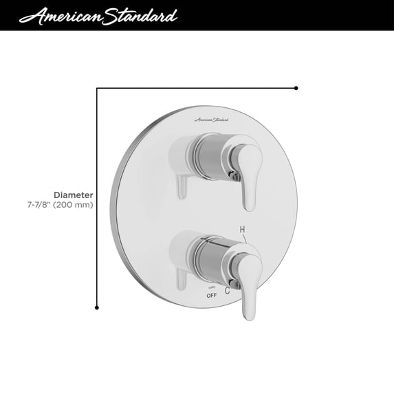 American Standard Tu105.740 Studio S 3 Function Pressure Balanced Valve Trim Only -