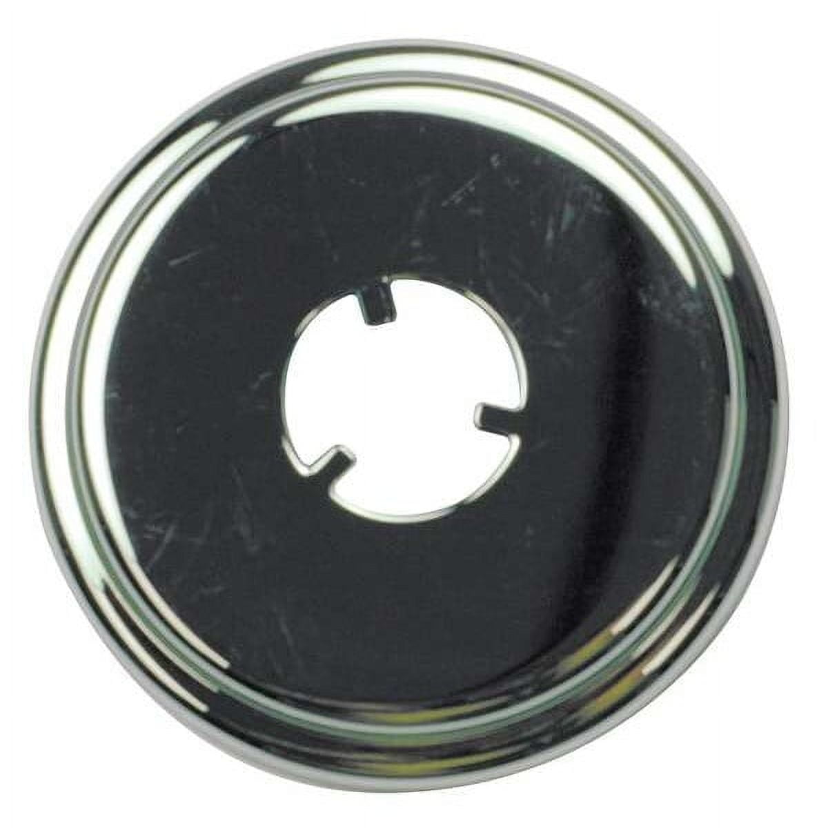 Polished Chrome Circular Steel Shower Trim Plate