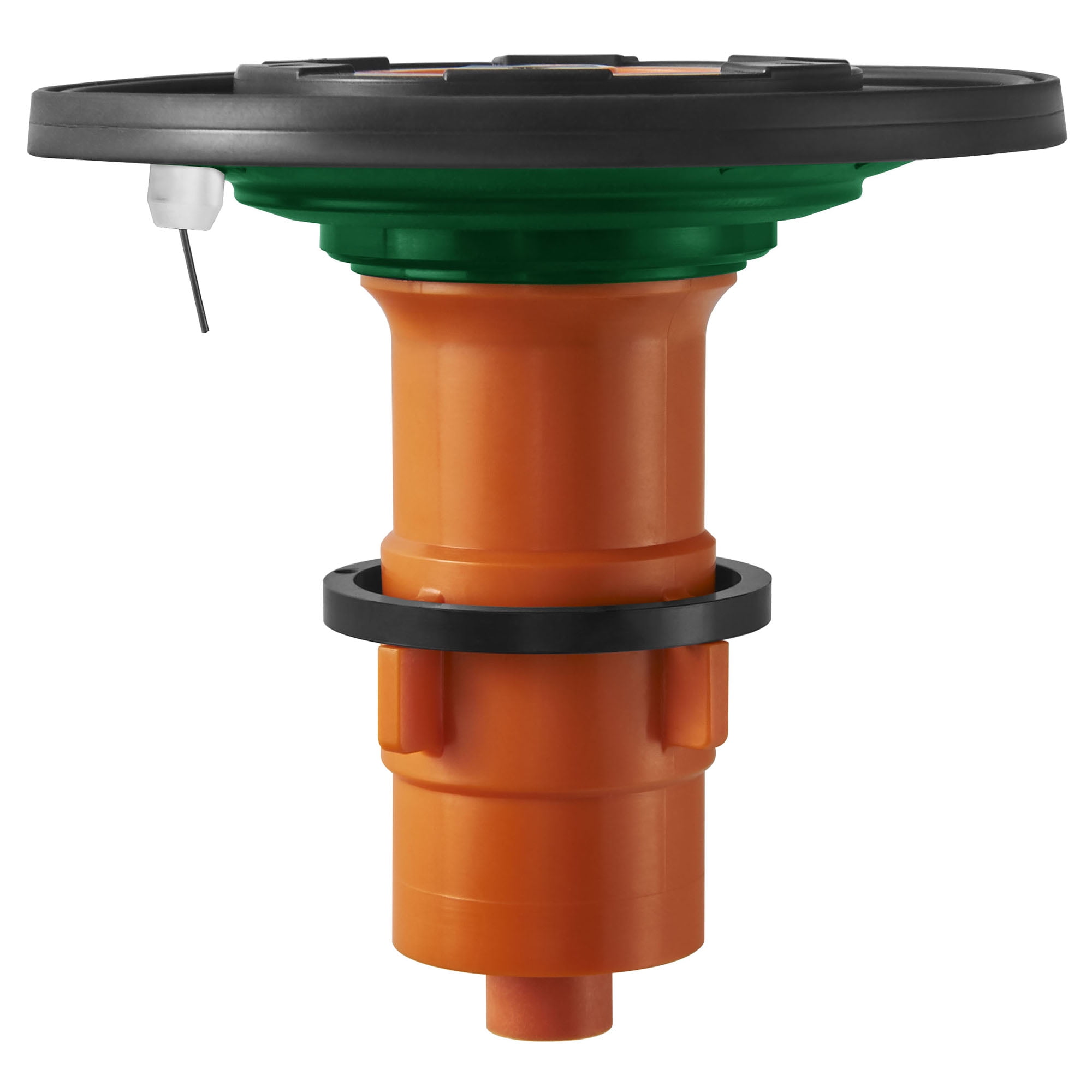 Black and Orange Plastic Diaphragm Assembly for Flush Valves