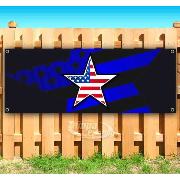 American Star 13 oz Banner Heavy-Duty Vinyl Single-Sided With Metal Grommets
