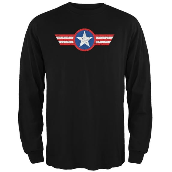 American Star Black Adult Long Sleeve T-Shirt - X-Large