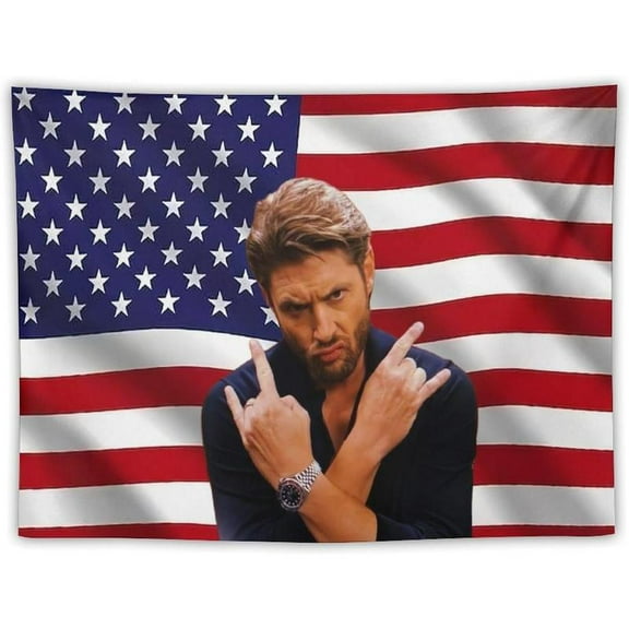 American Star Tapestry Jensen Flag Tapestry Suitable for College Dormitory Cave Bedroom Living Room Office Party Decoration Fans Gift, Ackles