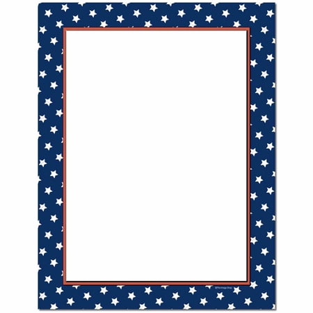 American Stars Letterhead Laser & Inkjet Printer Paper, 25 Sheets per Pack