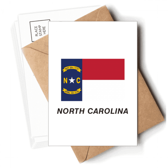 American State Flag Outline North Postcards Envelopes Blank Note Cards Mailing