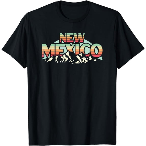 American State New Mexico - Vintage Mountain Nature Hiking T-Shirt
