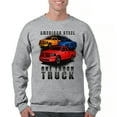 thumbnail image 1 of American Steel Tough Truck Sweatshirt Offroad Pickup 4x4 USA Power Crewneck, 1 of 7
