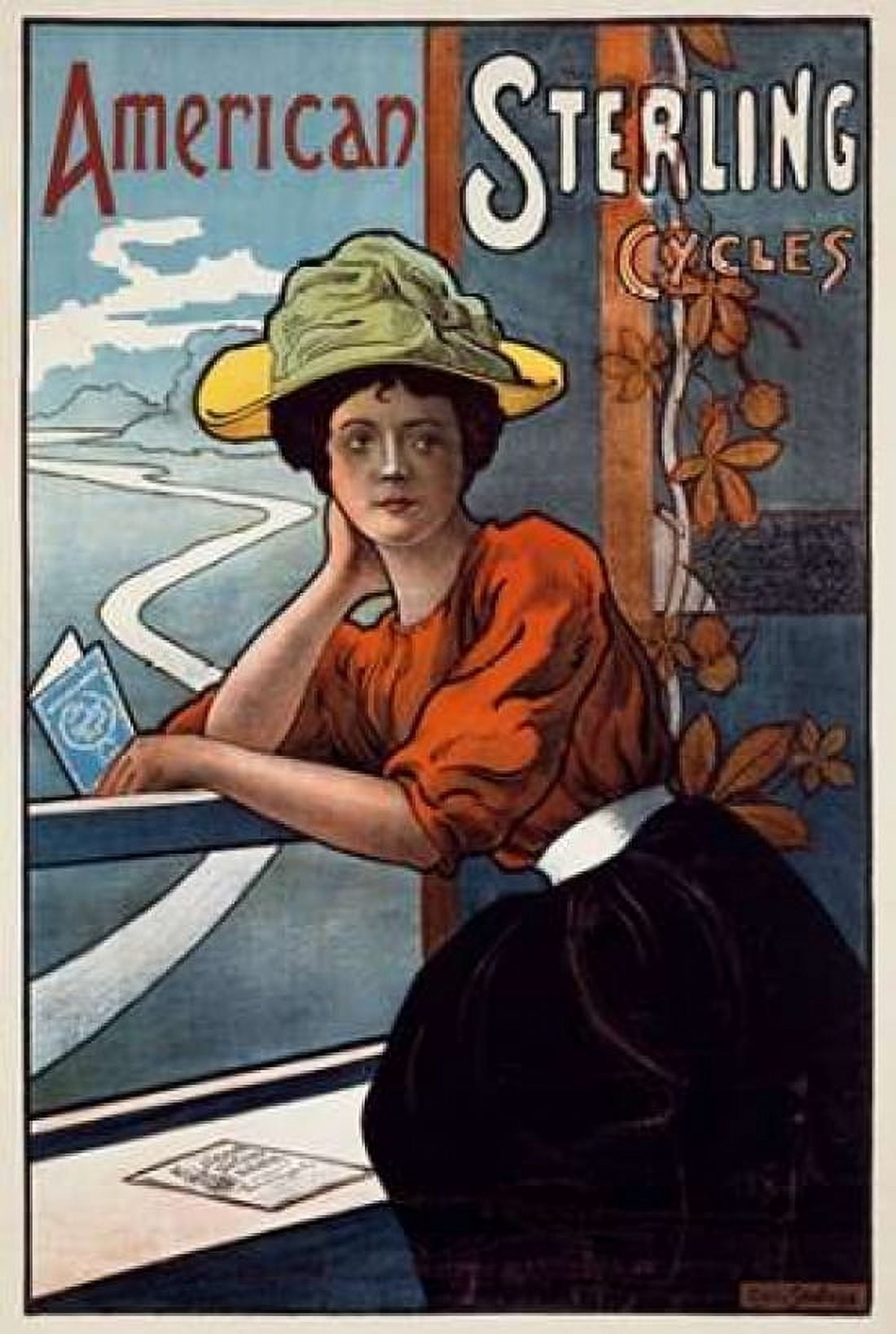 American Sterling Cycles Canvas Art - Emile Sevelinge (24 x 36)