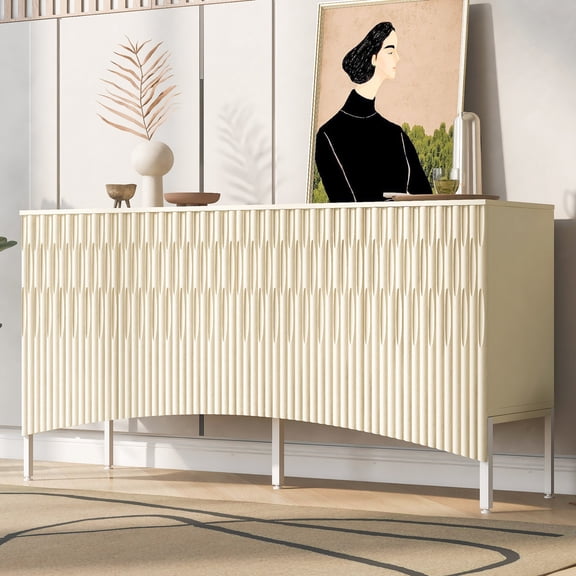 American Style - Attention to Curve and Groove Craft - Study or Living Room - Sturdy and Durable Console