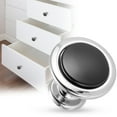 thumbnail image 1 of American Style Cabinet Wardrobe Wine Cabinet Small Handle Eguiwyn 1 Handle, Black Round Cabinet Handles Style Drawer Pulls for Kitchen Cabinets Wardrobes Wine Cabinets, 1 of 7