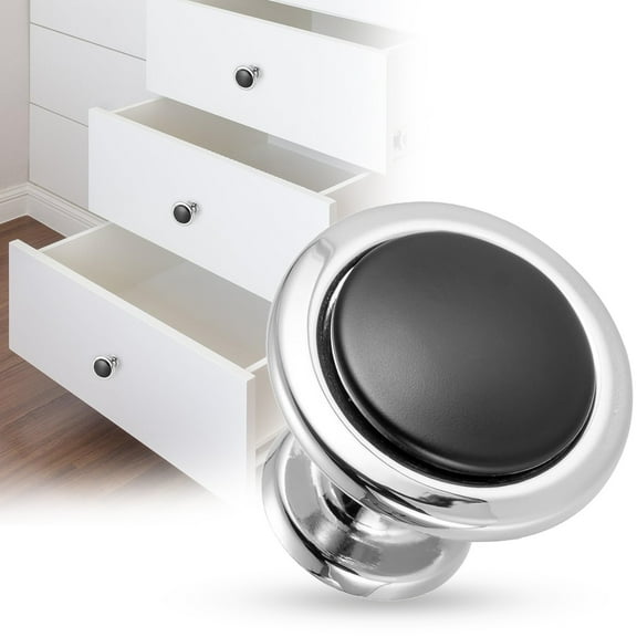 American Style Cabinet Wardrobe Wine Cabinet Small Handle Eguiwyn 1 Handle, Black Round Cabinet Handles Style Drawer Pulls for Kitchen Cabinets Wardrobes Wine Cabinets