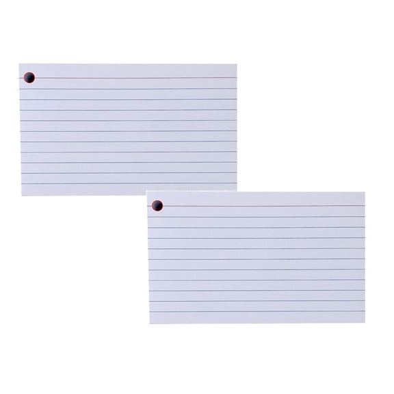 American Style Index Cards, 200 Count 3x5 Inch Ruled Notepaper, Lined Study Flash Cards for Vocabulary, Exam Prep, Memorization, Portable Note Taking Cards for Students,2pc