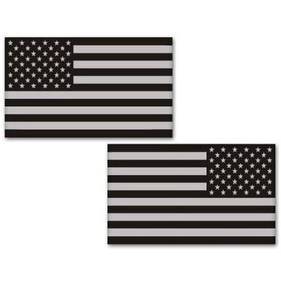 American Subdued Flags Tactical Military 12" Pair Car Sticker Decal Large 10"x6" Each Flag