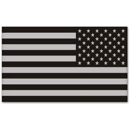 American Subdued Mirrored Flag Decal Tactical Military Car Sticker Decal Large 12"