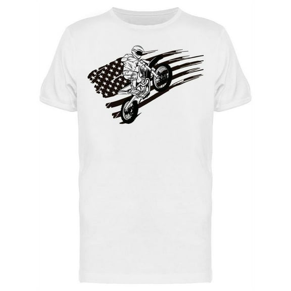 American Supermoto T-Shirt Men -Image by Shutterstock, Male Large