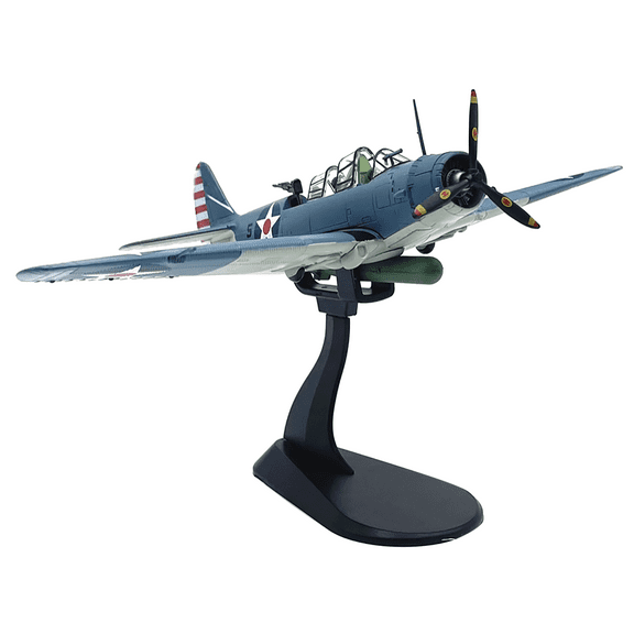 American TBD Torpedo Bomber Model 1:72 Scale Alloy Aircraft Collectible for Display Decoration Gifts