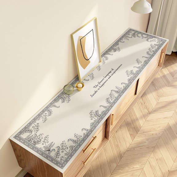 American TV Cabinet Table Mat, Cover Cloth, Long Tablecloth, Countertop Protection Mat, Light Luxury, High-end Dining Side Cabinet, Desktop Mat.