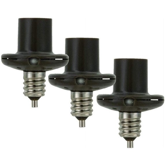 Carlon Light Bulb Socket Reducer SLC2BCB3-4 - Dusk to Dawn, Bronze
