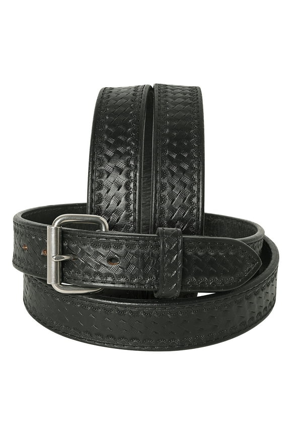 Western Grain Leather Unisex Holster Belt Men Women Black