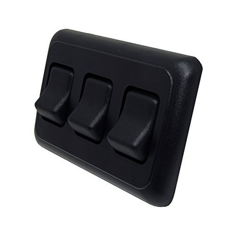 American Technology Components Triple SPST On-Off Switch, Black ...