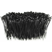 American Terminal 100 pcs 6-Inch Heavy Duty Strong Black Nylon Cable Ties