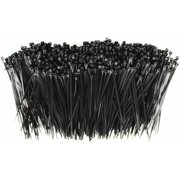American Terminal 500 pcs 8-Inch Heavy Duty Strong Black Nylon Cable Ties