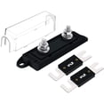 thumbnail image 1 of American Terminal ANL Fuse Power Distribution Holder with 2pcs 250A ANL Fuse, Clear Cover for RV Car Audio, 1 of 1