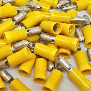 American Terminal E-BVLMYV-100 Male Bullet Plug Connectors - Walmart.com