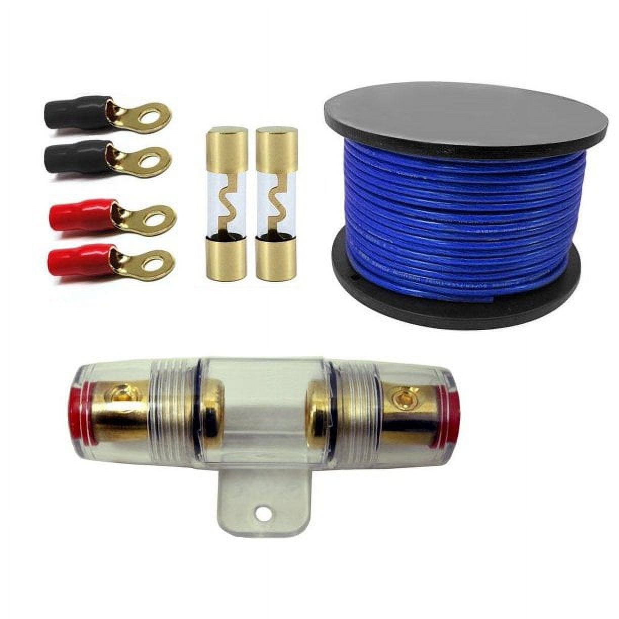 American Terminal Inline AGU Fuse Holder, Ring Terminal, Fuses, 4 Gauge