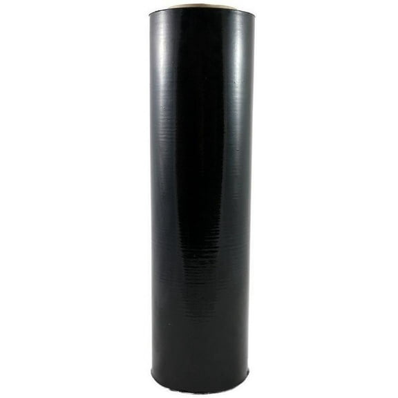American Terminal Single Original Roll Black Plastic Film Pallet Shrink Wrap 18" 1500' sq