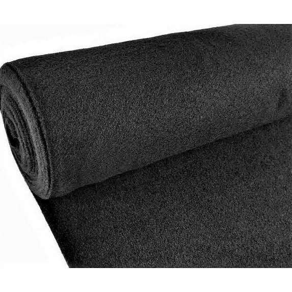 American Terminal Upholstery Durable Un-Backed Automotive Carpet & Flooring 48" x 2-Yard Black