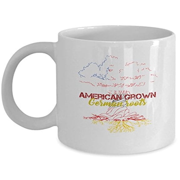American Theme 11 oz Coffee Mug - German Design White Ceramic Gift