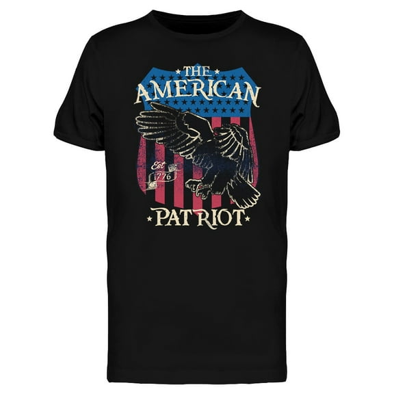 American Theme Patriotism  T-Shirt Men -Image by Shutterstock, Male Small