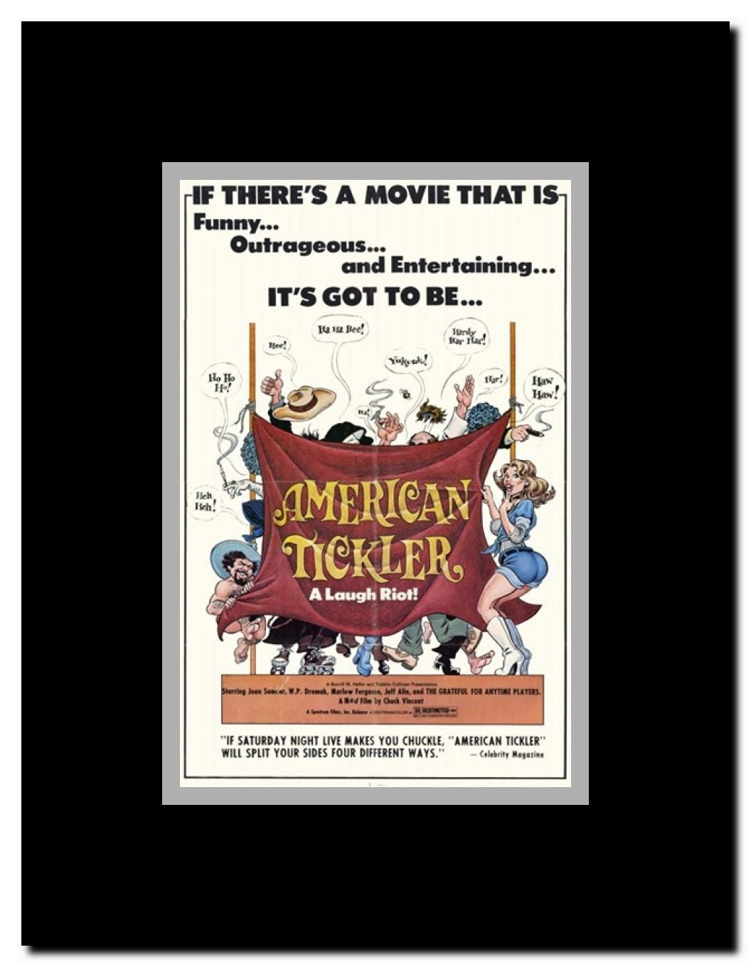 American Tickler Framed Movie Poster