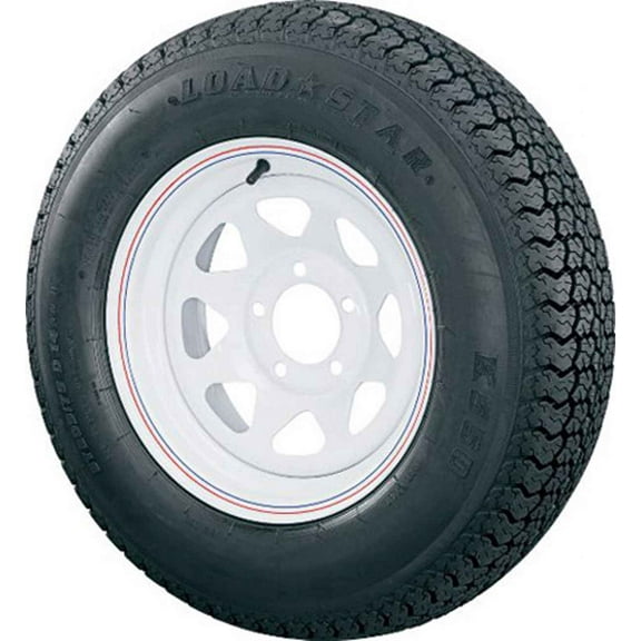 American Tire & Wheel 32508 St225/R75/15 (C) Tire & Wheel 6 Hole White