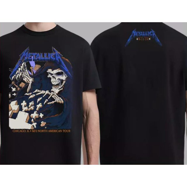 American Tour 2024 Metallica M72 Chicago IL Night 2 August 11 TShirt