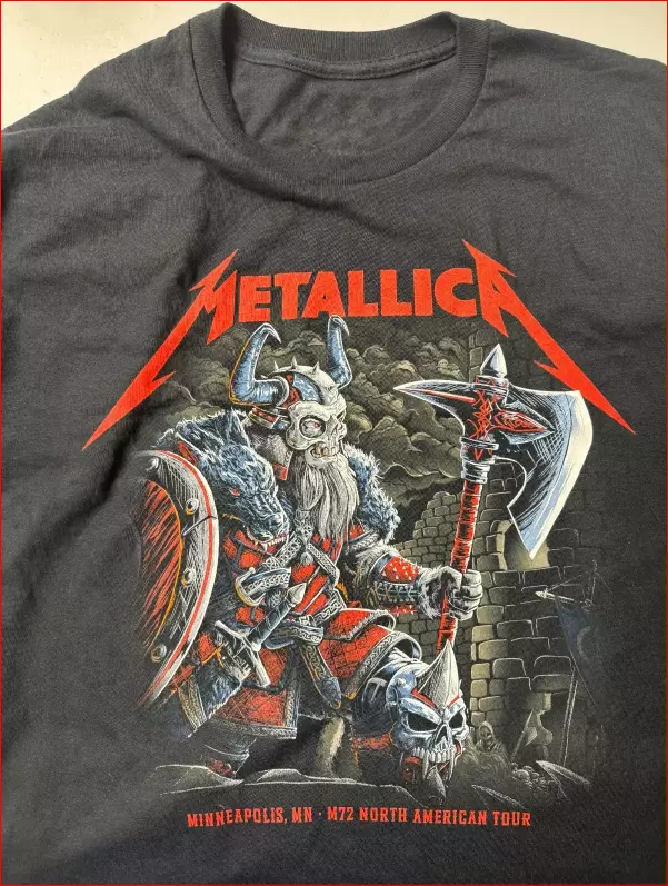 American Tour 2024 Metallica M72 Minneapolis MN, FRI Aug 16th TShirt