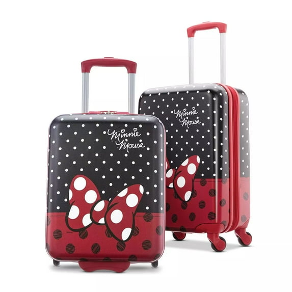 American Tourist Disney Hardside 2 Piece Spinner Luggage Minnie Mouse Set 18/20