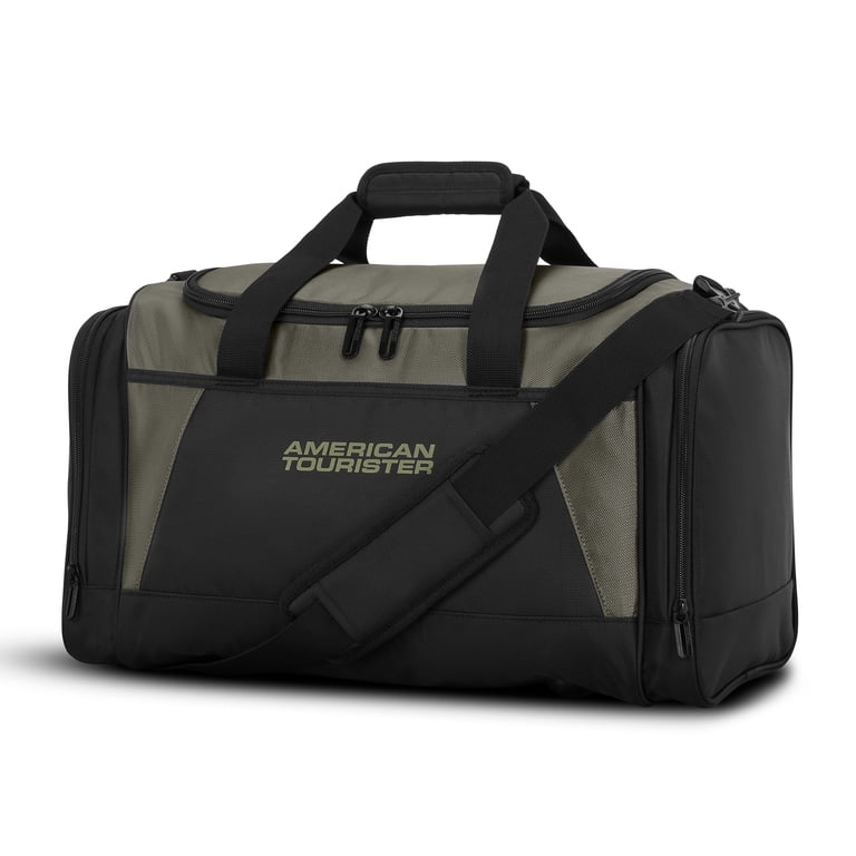 American Tourister 20-Inch Carry On Travel Duffel Bag with Removable  Shoulder Strap, Moss Green
