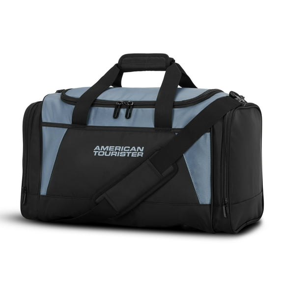 American Tourister 20-Inch Carry On Travel Duffel Bag with Removable Shoulder Strap,  Elemental Blue