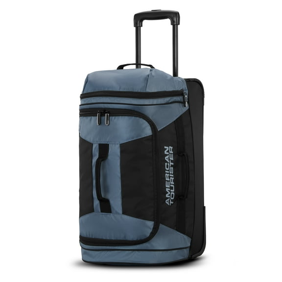 American Tourister 22-Inch Carry On Wheeled Duffel Bag Single Piece - Elemental Blue