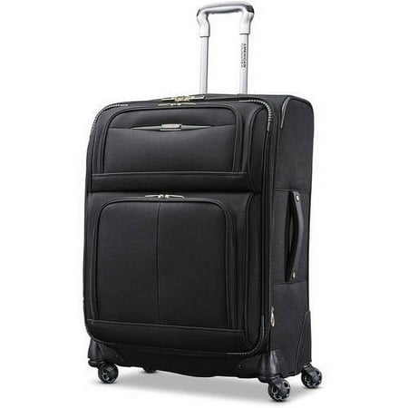 American Tourister 26” Unisex Softside Spinner Luggage, Black