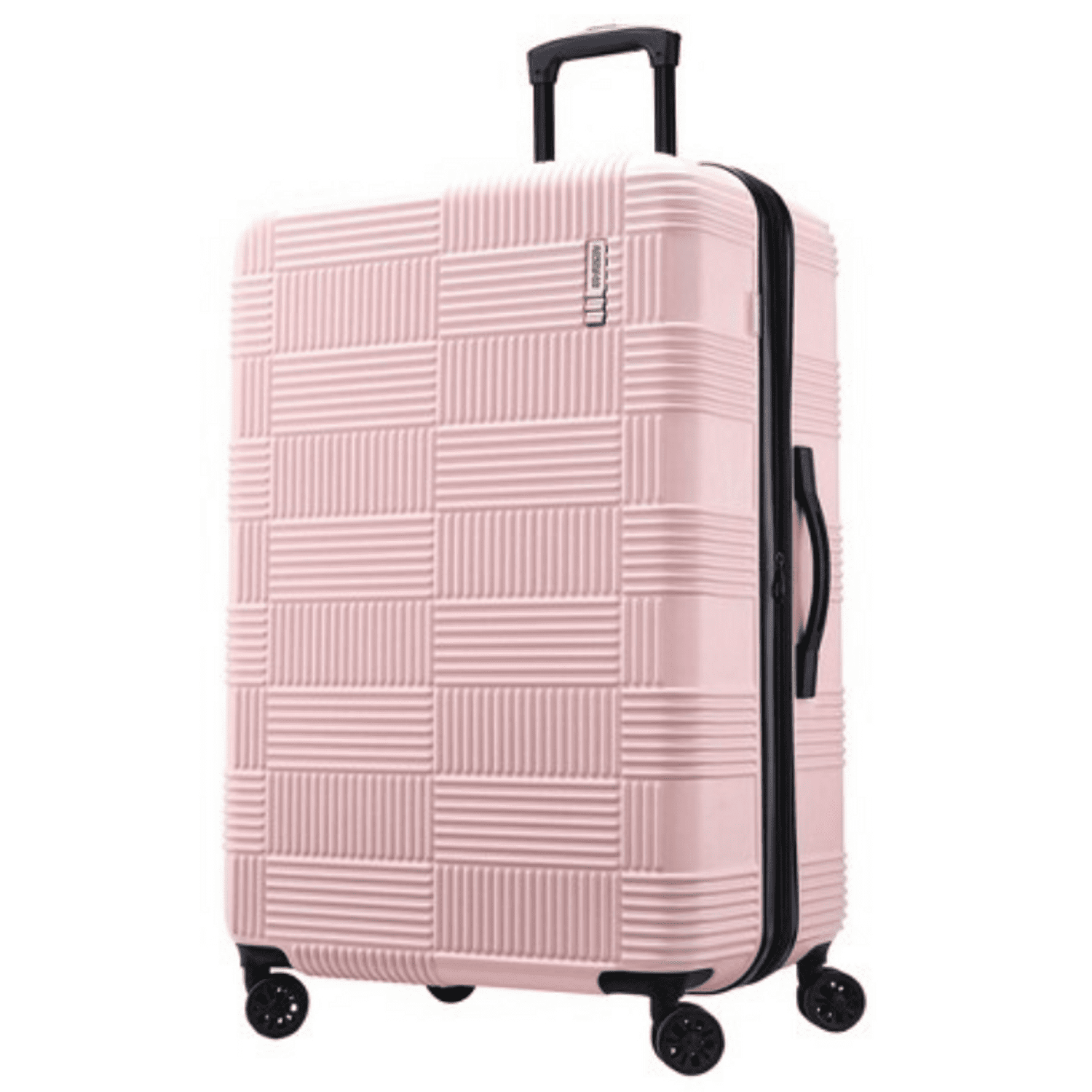 American Tourister 28" Checkered Hardside Spinner Suitcase In Pink