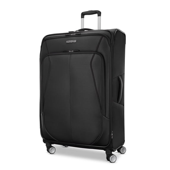 American Tourister 4 Kix 3.0 Softside Large Checked Spinner Suitcase - Black