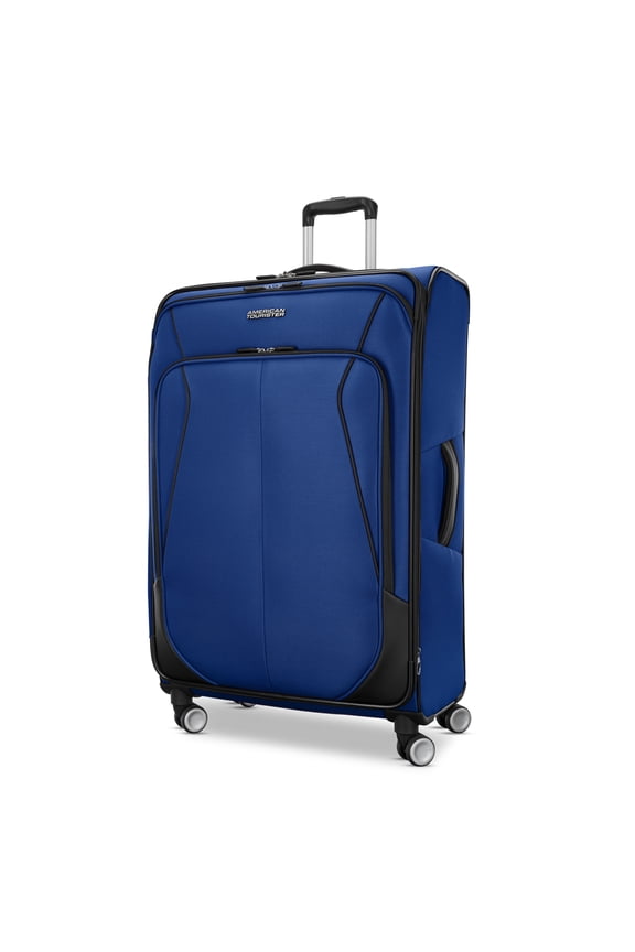 4 Kix 3.0 Softside Large Checked Spinner Suitcase - Sapphire Blue