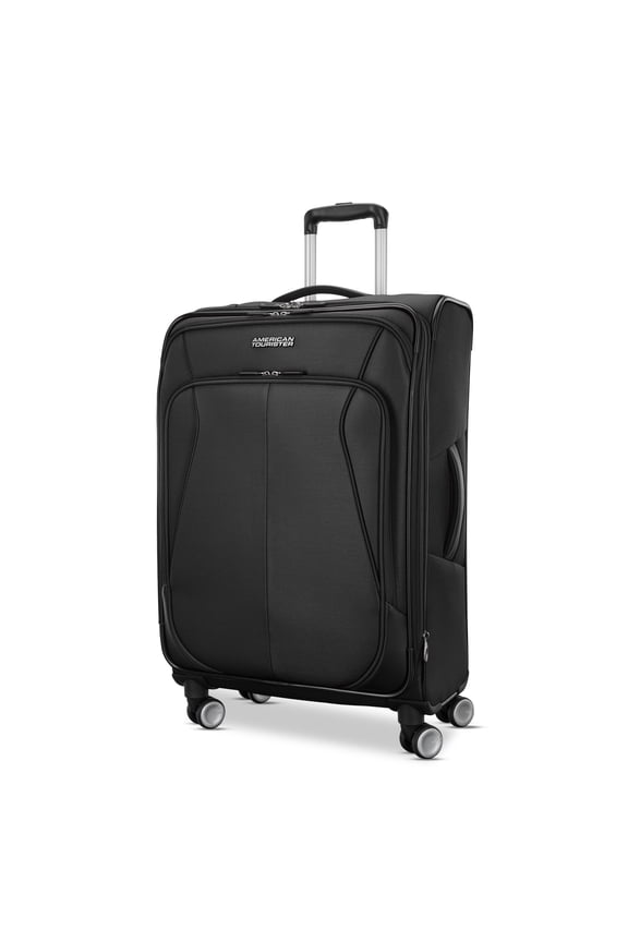 4 Kix 3.0 Softside Medium Checked Spinner Suitcase - Black
